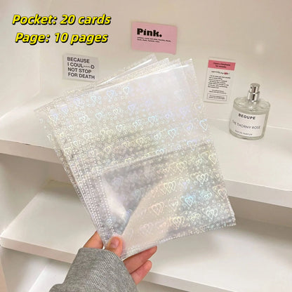 10PCS 1/2/4 Grids Photo Album A5 Inner Page Photocard Binder Photo Sleeve 6 Ring Refill Inner Page Photocard Kpop 포토카드 바인더