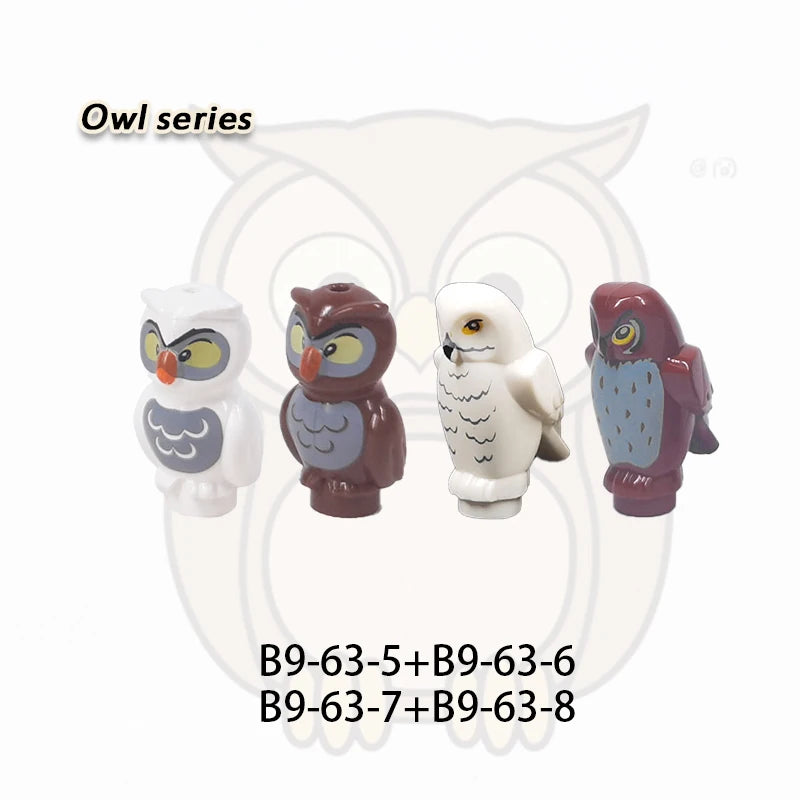 MOC City Animal Series Zoo Scene Panda Tiger Dog Cat Sheep Goat Accessories Building Blocks Bricks Street View Bricks Toys Gi