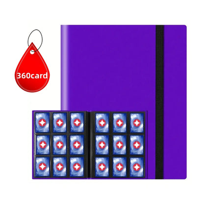 9 Pocket Trading Card Album Folder - 360 Side Loading Pocket Binder for Game Cards & Sports Cards