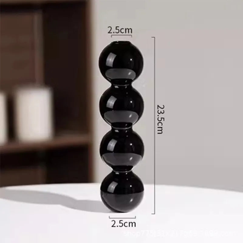Nordic Glass Vase Home Decor Living Room Decoration Terrarium Flower Vase Plant Pots Decorative Home Accessories Decoration G