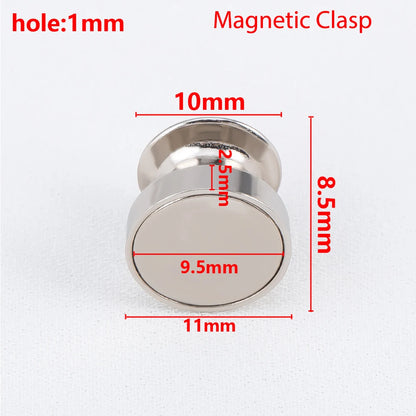 10Pcs Magnetic Clasp Brooch Locking Pin Backs Metal Pin Back Locking Pin Keepers Locking Clasp DIY Brooch Badge Jewelry Makin