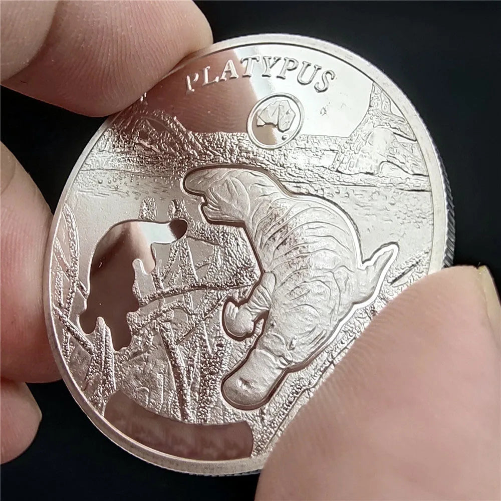 4cm Australia Souvenir Coins Koala Saltwater Crocodie Kangaroo Snake Animal Elizabeth Souvenir Gifts