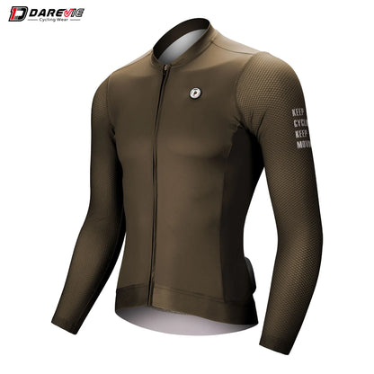 DAREVIE Cycling Jersey Small Size SPF 50+ Training Level Men Women Long Sleeves Cycling Jersey Breathable Man Cycling Maillot