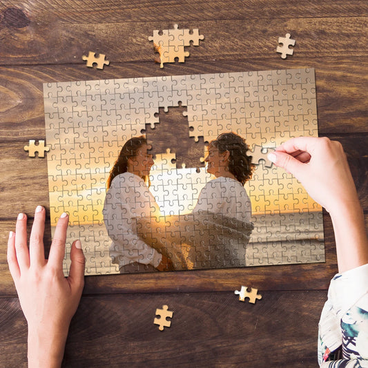 35/300/500/1025pcs Personalized Custom Photo Puzzle Friend Upload Photo For Customized Puzzle Unique Gift For Family Friends 