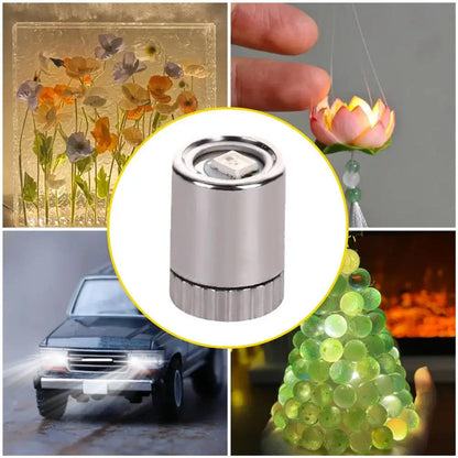 10Pcs Miniature Lights for Dollhouse,Miniature LED Lights for Handcraft,Mini Spot Lights Battery Operated(Warm White/white)