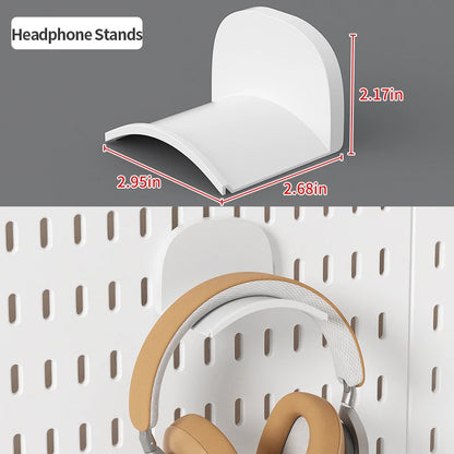 Home Study Storage Pegboard: Suitable for Displaying Figurines, Desk-Top Standing & Clip-On Storage for Furniture Items