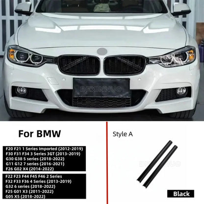 Car Front Grille Trim Strips For BMW E60 F07 F10 F20 F22 F25 F30 F32 F39 F44 F46 F48 G11 G12 G30 G32 G01 G02 G05 G20 1-7Serie