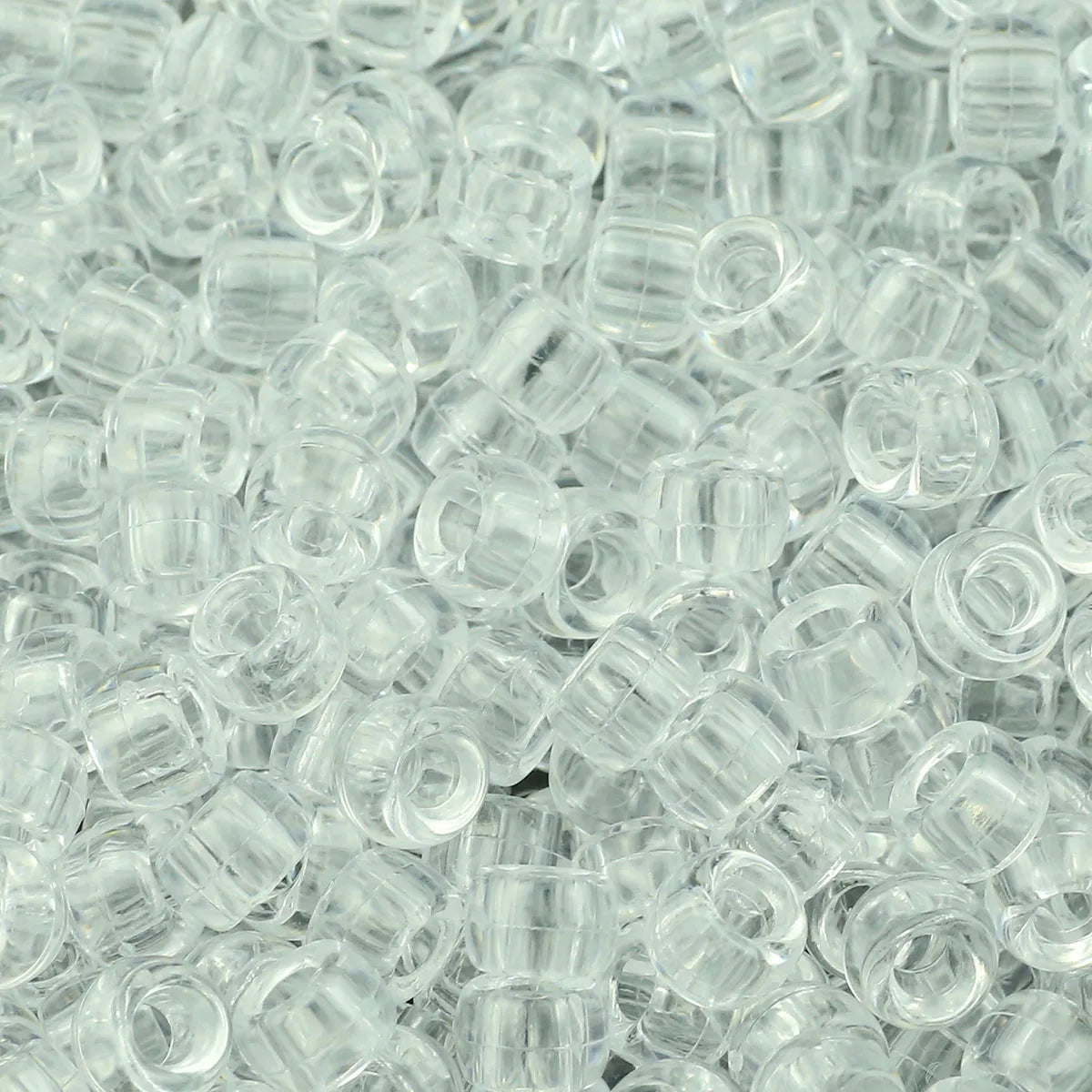 100/200/400pcs 6x9mm Solid Color Large Hole Pony Beads DIY Jewelry Making For Friendship Bracelets & Hair Braids Craft Suppli