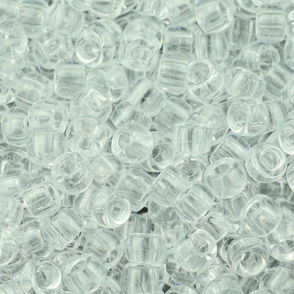 100/200/400pcs 6x9mm Solid Color Large Hole Pony Beads DIY Jewelry Making For Friendship Bracelets & Hair Braids Craft Suppli