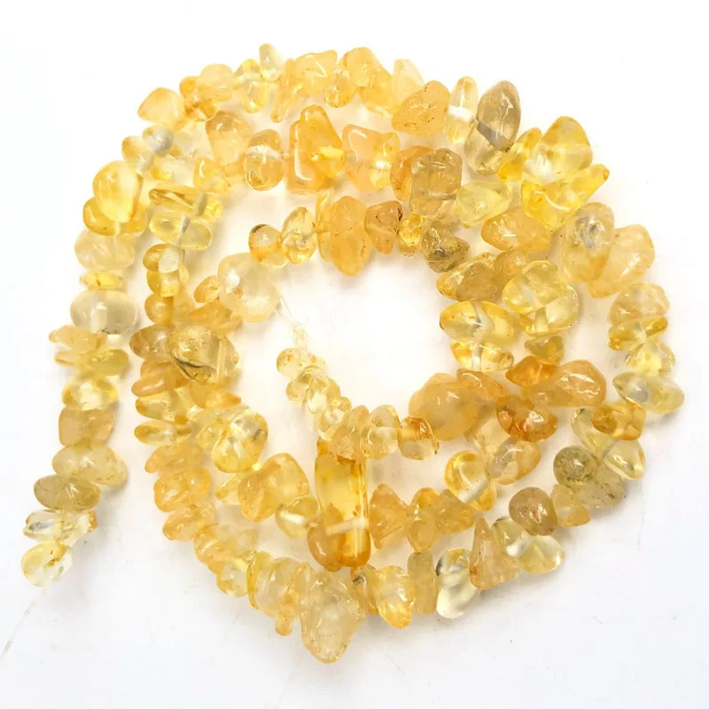 Natural Stone Chips Beads 5-8mm Irregular Gravel Crystal Quartz For Jewelry Making Freeform Beads Diy Necklace Bracelet 15'' 