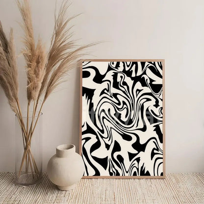 Art R-Retro Abstract Nourishing Soul Poster Premium Art Wall Decor, Simple Ornament for Living and Leisure Areas