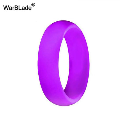 WarBLade 5.7mm Food Grade FDA Silicone Rings For Women Wedding Rubber Bands Hypoallergenic Flexible Silicone Finger Ring