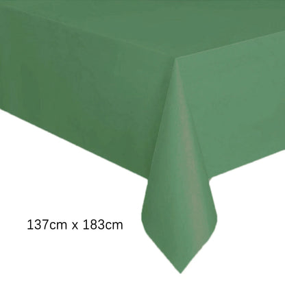 Disposable Tablecloth White Pink Table Cover Plastic Rectangle Desk Cloth for Birthday Wedding Party Table Decor Xmas - 1pc S