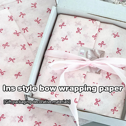 10pcs Bowknot Sydney Paper Hand-Kneaded Paper Cotton Paper Bouquet Flower Wrapping Paper Flower Wrapping Paper Cake Baking Gi