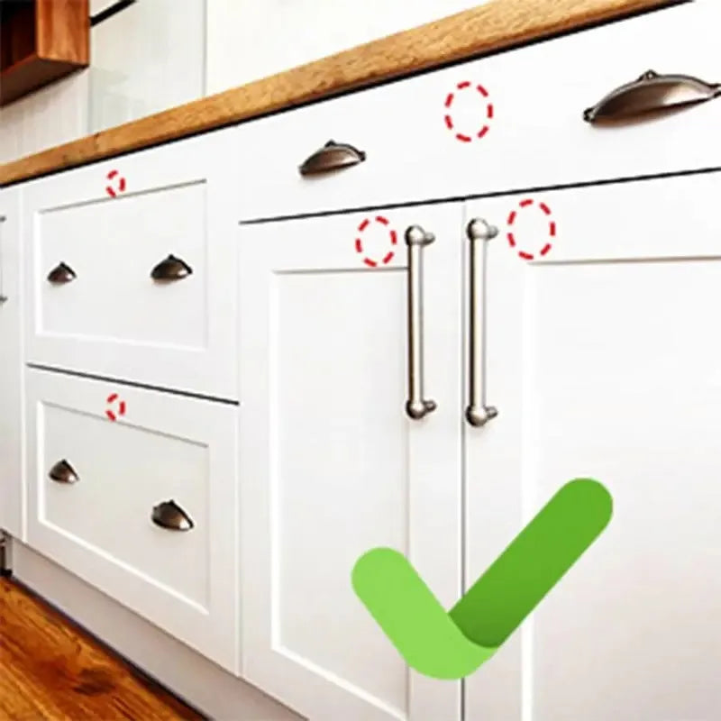 10pcs Baby Cabinet Locks Invisible Closet and drawer Lock Child Security Protector No Drilling Installation White