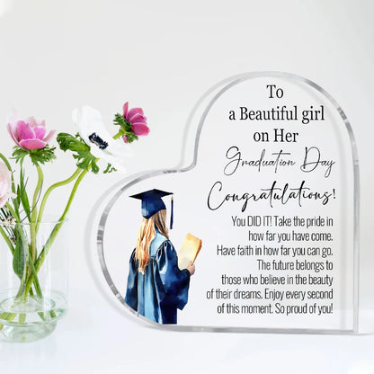 1pc Acrylic Graduation Gift, Master Doctorate Graduation Gift Acrylic Souvenir Gift As Decoration Ornament For Graduating