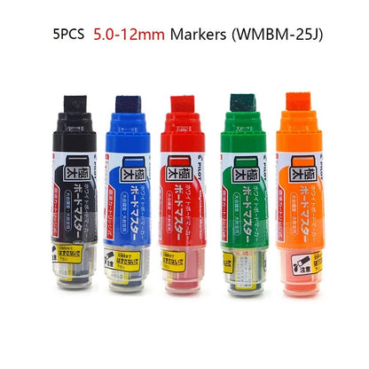 Pilot Whiteboard Pen Stationery Erasable Replaceable ink Refillable Markers 0.7/2.2-5.2/2.3/3.0-6.2/ 3.2/5.0-12mm Durable Tip