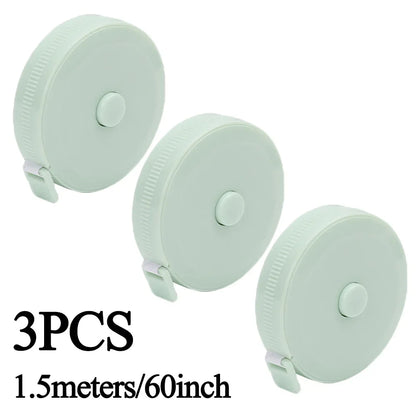 Sewing Tape Measure Dual Sided Retractable Ruler with Push Button Ruler for Weight Loss Medical Body Measurement Tailor Tool 