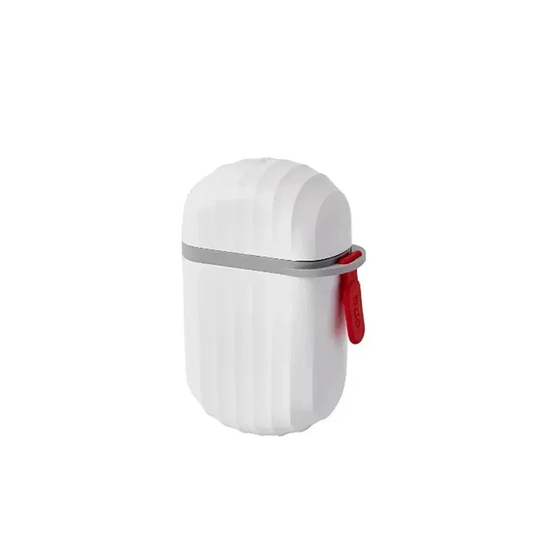 Fashion Portable Sealed Waterproof Soap Box for Travel, Hiking, and Camping - Draining Design - white