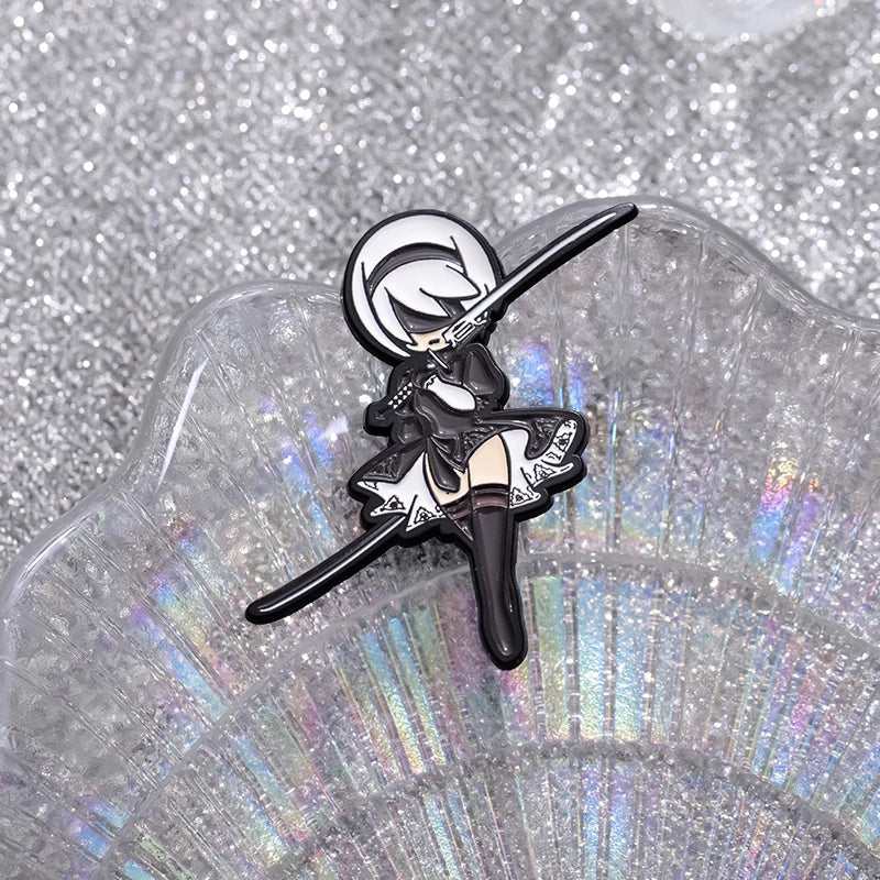 Cartoon Characters Enamel Pins Custom Adventure Game Brooches Lapel Badges Cartoon Funny Jewelry Gift for Kids Friends