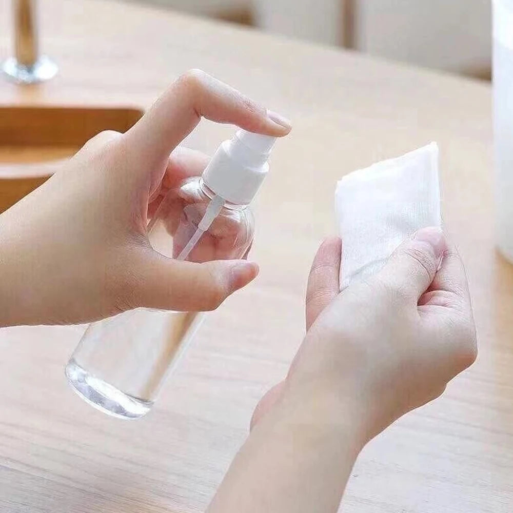 100/60/30/10ml Empty Refillable Bottles Mini Clear Spray Bottles Plastic Perfume Atomizer Portable Transparent Dispenser Trav