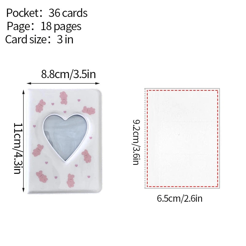 Kpop Photo Album Mini 3 Inch Album Photo Photocard Holder Idol Binder Photo Card Holder Card Collect Book Picture Protector 포