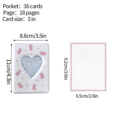 Kpop Photo Album Mini 3 Inch Album Photo Photocard Holder Idol Binder Photo Card Holder Card Collect Book Picture Protector 포