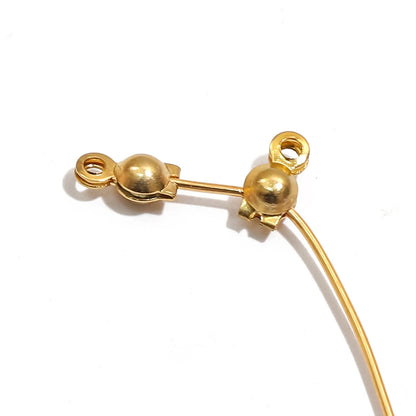100pcs/lot Stainless Steel Gold Plated Connector Clasp Crimp End Beads For Bracelet Necklace Chains DIY Jewelry Making Suppli