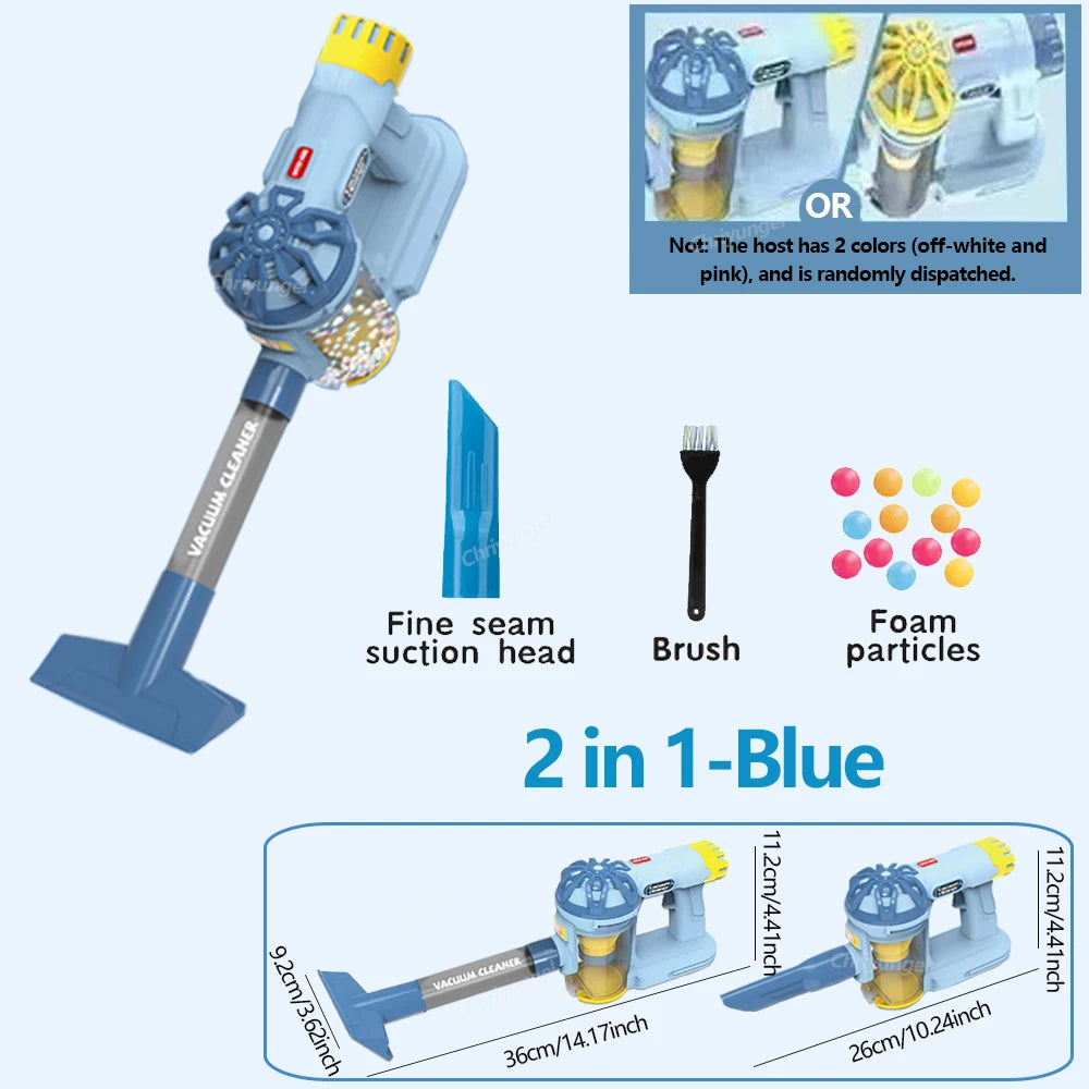 Kids Simulation Electric Vacuum Cleaner Toy Set Housekeeping Role Play Educational Toys for Toddlers Perfect Gift for Girls B