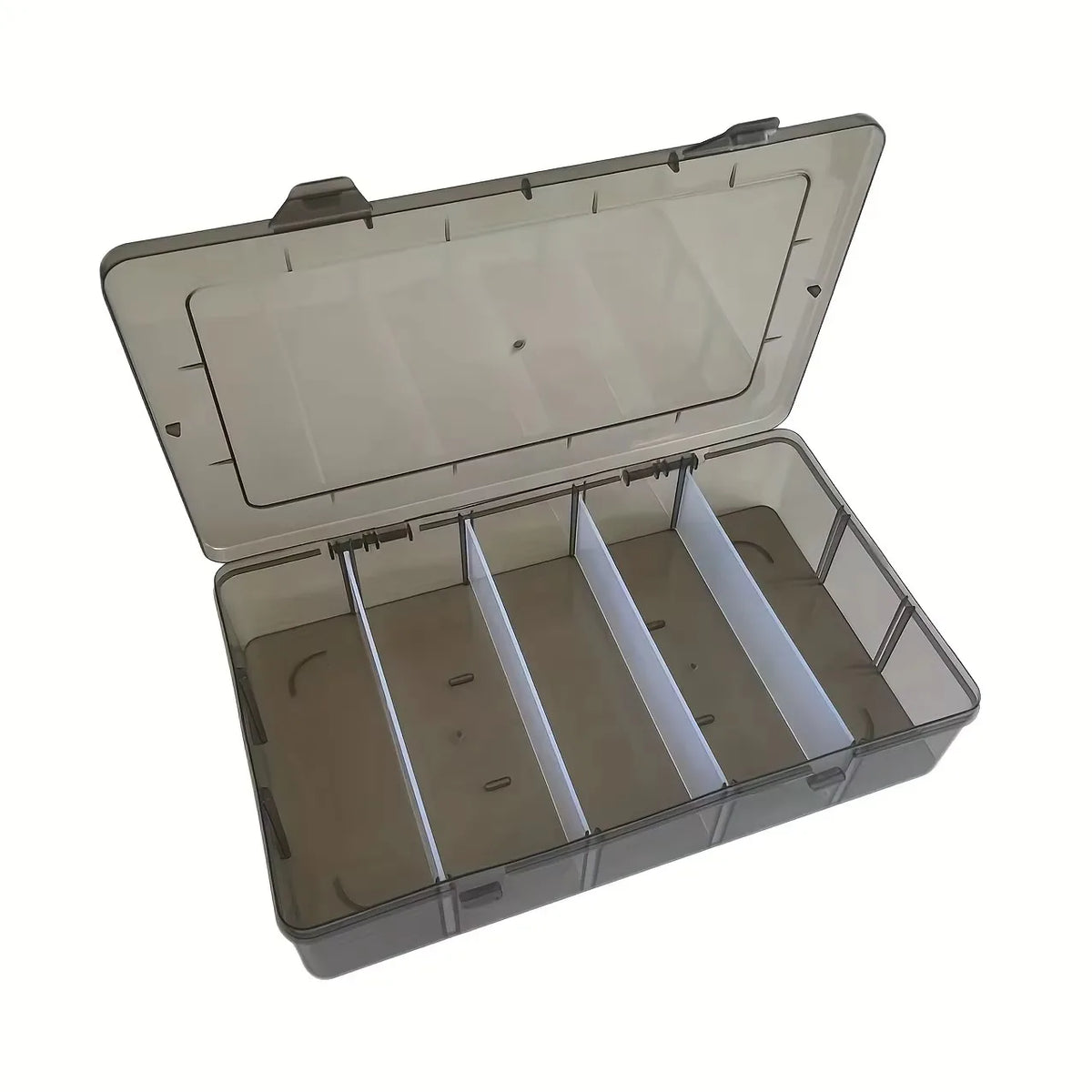 Hardware Tool Storage Box, 5-Compartment Transparent Tool Organizer Box, Screw and Accessory Sorting Box, Household Screw and