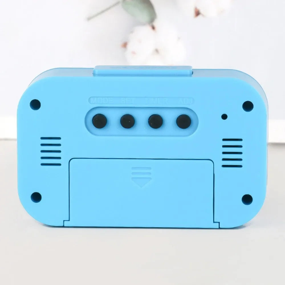 Digital Led Clock Household Bedside Battery Powered Multi-function Alarm Clock Desk Things for the Room Table Clocks Home Dec