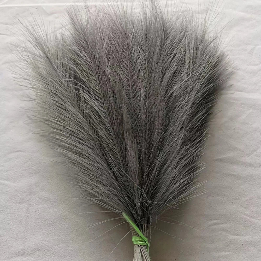 5/10/20PCS Fluffy Pampas Grass Boho Decor Artificial Flower Fake Plant Reed Simulated Party Wedding Home Decoration 42CM - YZ