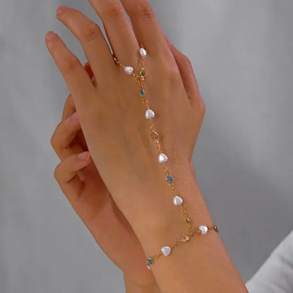 Elegant Red Crystal Zircon Metal Chain Bracelets for Women Colorful Heart Bracelets Party Wedding Wrist Charms Jewelry Gift -