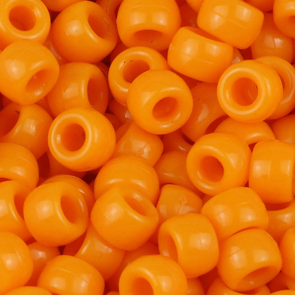 100/200/400pcs 6x9mm Solid Color Large Hole Pony Beads DIY Jewelry Making For Friendship Bracelets & Hair Braids Craft Suppli