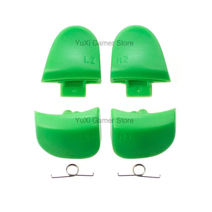 YuXi L1 R1 L2 R2 Trigger Buttons Replacement for PS5 BDM-030 V3.0 Controller Button Set With Springs - Green