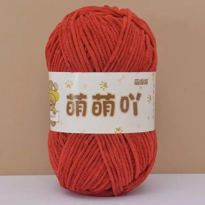 Fluffy Chenille Yarn for Crocheting doll thread Soft Bulky Velvet Yarn for Knitting Crochet Crafts Amigurumi Matte Chenille Y