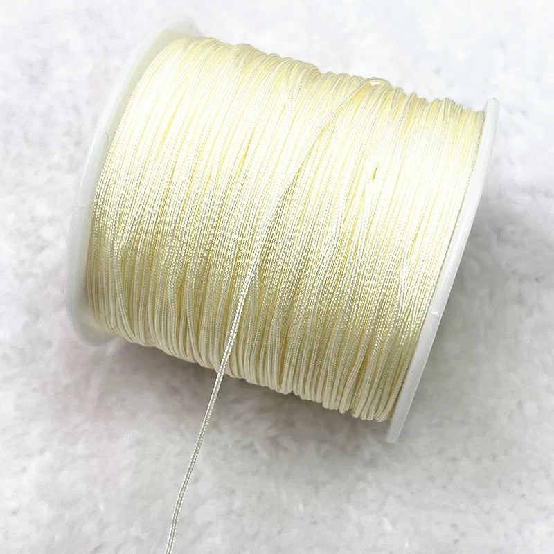 NEW 0.4/0.8/1.0/1.5mm Nylon Cord Thread Chinese Knot Macrame Cord Bracelet Braided String DIY Tassels Beading Shamballa Threa