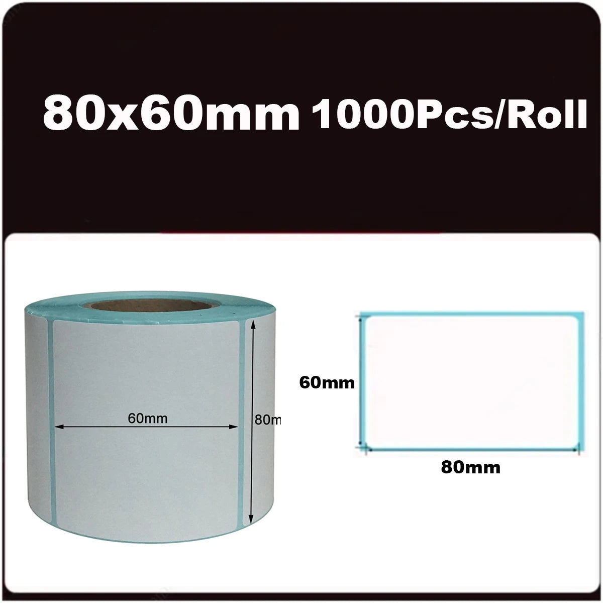 700pcs/Roll 40*20/40*30/50*30mm Print Supplies Thermal Label Sticker Paper Waterproof Supermarket Price Blank Label Direct Pr