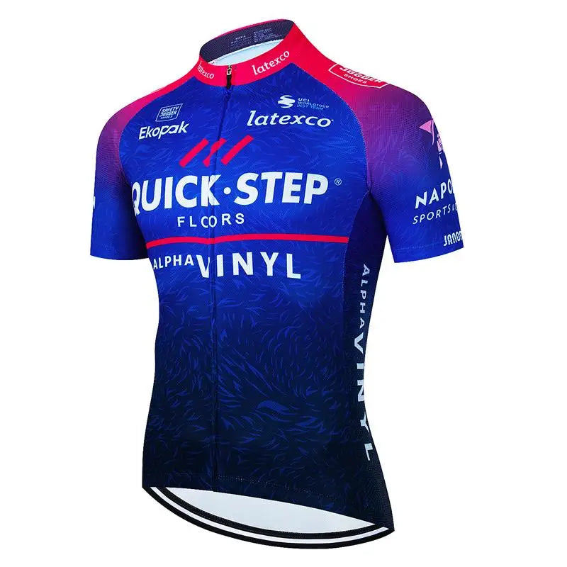 QUICK STEP Team Cycling Jersey Shirt Racing Sport Bicycle Shirt Ropa Ciclismo Pro Man MTB Bike Jersey Summer Cycling Wear 202