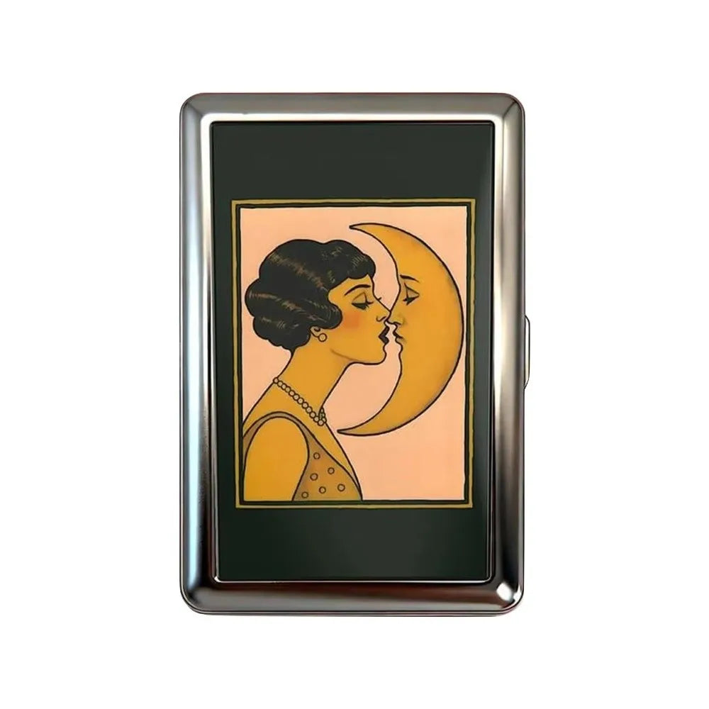 Vintage-Style Vintage Card Case Metal Material Easy Snap Metal Case Versatile Design Multi-function Card Holder
