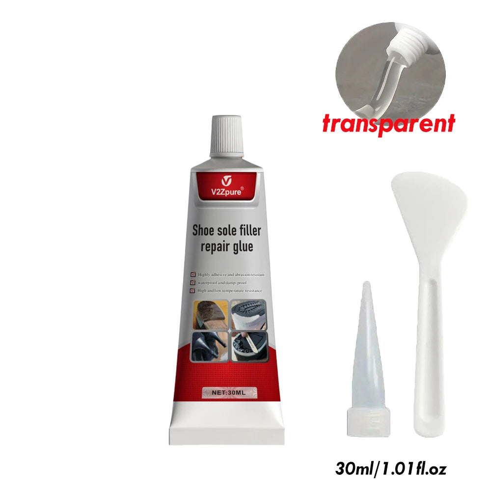 Waterproof Transparent Shoe Sole Repair Glue Super Strong - Durable Sealant for Crack Filling, Repair Paste for Rubber Materi