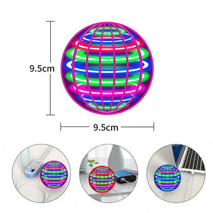 Flying Ball, Automatic Spinning Ball, LED Dazzling Lights, Floating Magic, Fan, UFO Flying Machine, Toy, Gift, Game, Sports B