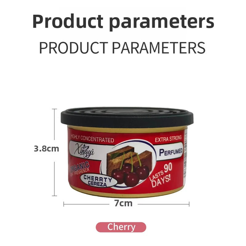 Car Air Fresheners Perfume Car Odor Eliminator Canned Wood Block Long-Lasting Auto Aromatherapy Home Wardrobe Deodorant Suppl
