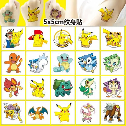 PokeMons Theme Party Favors Slap Bracelets Stickers Balloons Party Gifts Goodie Bag Stuffers Fillers Birthday Party Decoratio