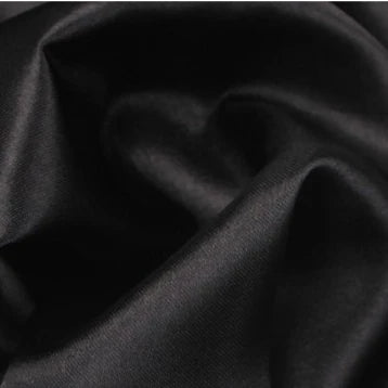 34 Color Soft Satin Fabric Wedding Party Decoration Box Lining DIY Clothing Sewing Background Accessories - black / 50cm L by