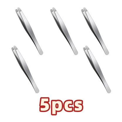 Stainless Steel Brow & Facial Hair Remover Eyebrow Tweezers Non-slip Makeup Remover Tweezer Tools Hair Removal Makeup Tools