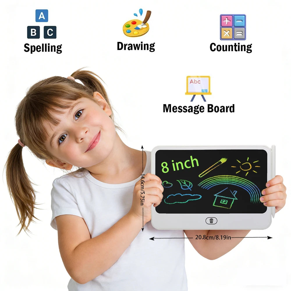 8/11/13/16 Inch LCD Drawing tablet Writing Board Kids Doodle Painting Handwriting Pad Toy for 3 4 5 6 7 8 Years Girls Boys Gi