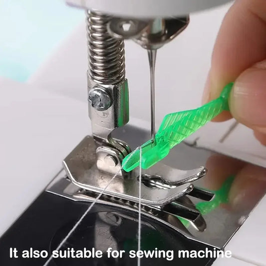 5pcs Auto Needle Threaders for Sewing Machines, Ergonomic Self-Threading Tool with Plastic Handle, Assorted Colors