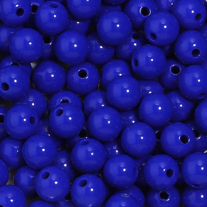 10-100Pcs/Lot 6-20mm Solid Color Round Acrylic Beads Loose Spacer Beads For DIY Keychains Decoration Handmade Crafts Accessor