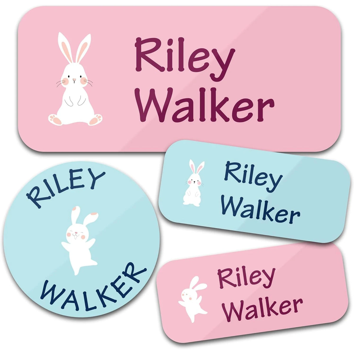 TREES 140PCS Custom Waterproof Name tags Stickers ,cartoon style, nakrjki na ubrania imie，autocollants personnalisés prenom, 